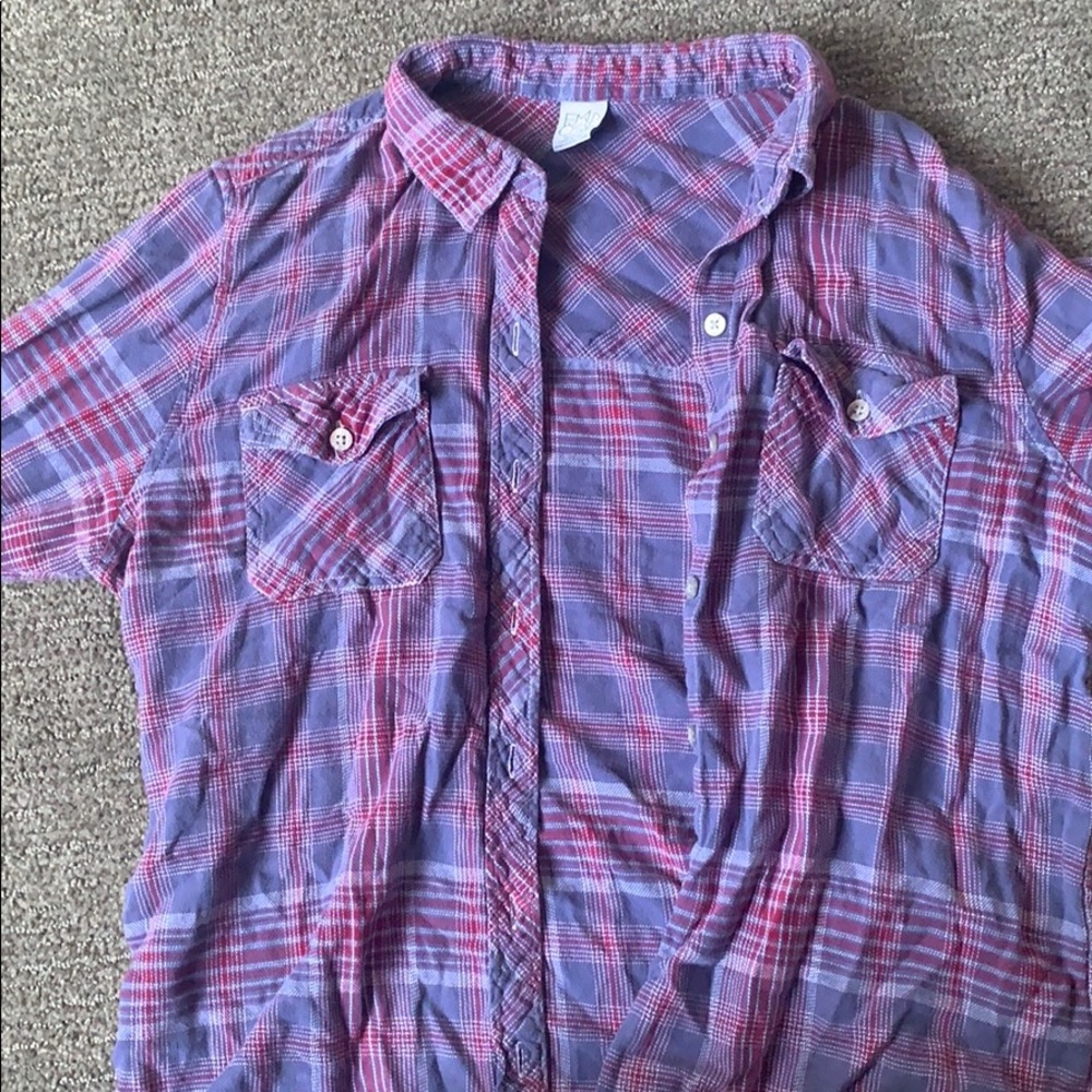 empyre purple and burgundy flannel